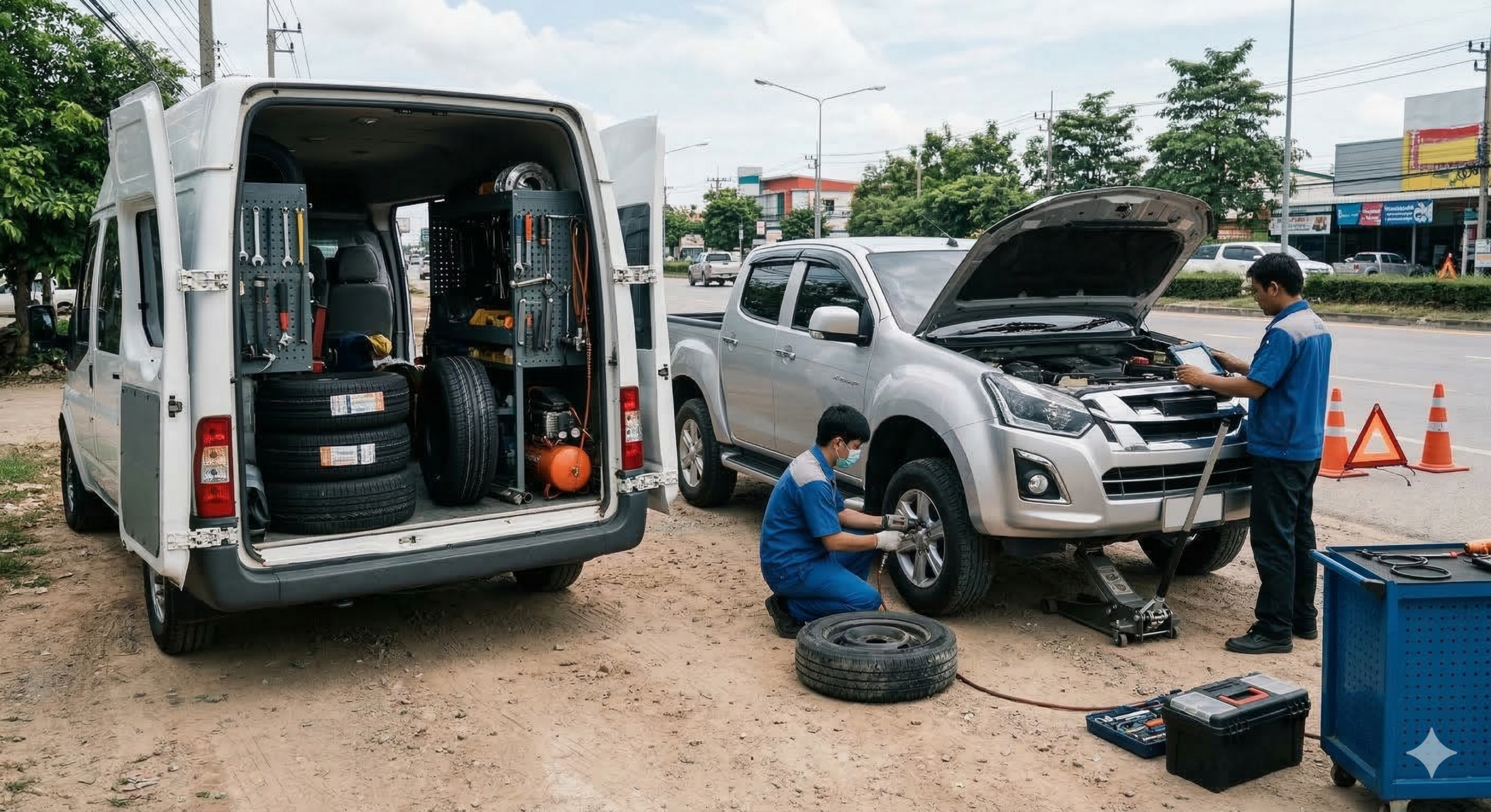บริการหน้างาน และฉุกเฉิน